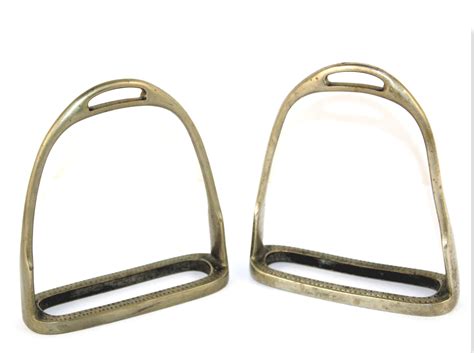 Never Rust Nickel Plated Brass Stirrups English Riding Stirrups