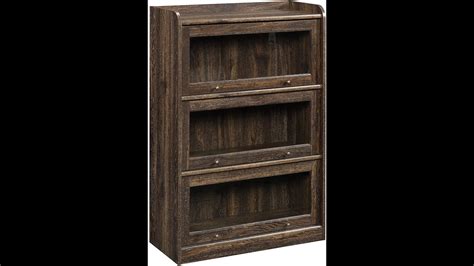 Sauder Barrister Lane Bookcase Iron Oak Finish Review YouTube