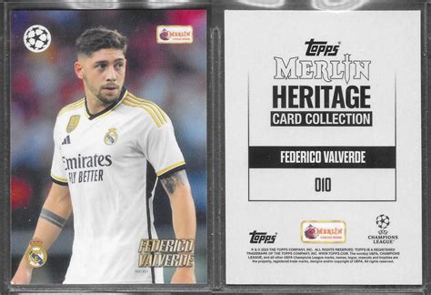 TOPPS MERLIN HERITAGE 2023 010 FEDERICO VALVERDE REAL MADRID EBay