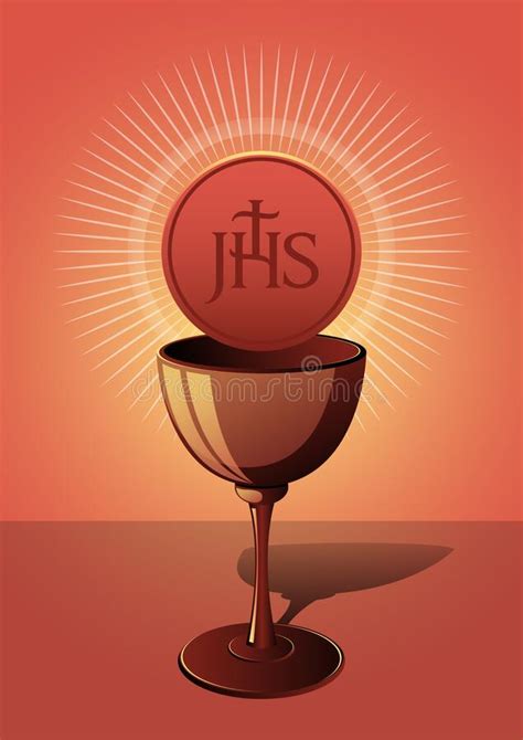 Symbole De Communion Sainte Eucharistique Illustration De Vecteur