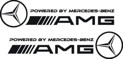 Powered By Mercedes Benz Amg Side Skirt Decals Stickers Amg