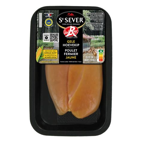 St Sever Filets Poulet Fermier Jaune Label Rouge Gr