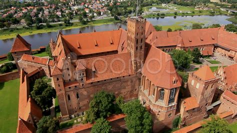 Video Aerial View Of Malbork Castle In Poland By Helidogaerials