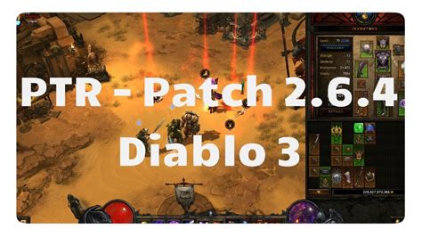 Diablo 3 Ptr Patch 2 6 4 Gestartet Youtube