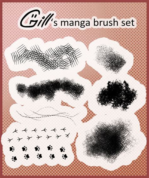 Manga Brush Set For Photoshop By Gill Goo On Deviantart