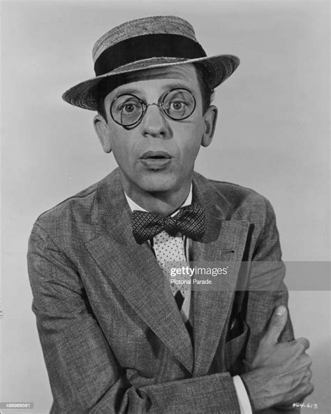 Portrait Of Actor And Comedian Don Knotts Wearing A Straw Hat And