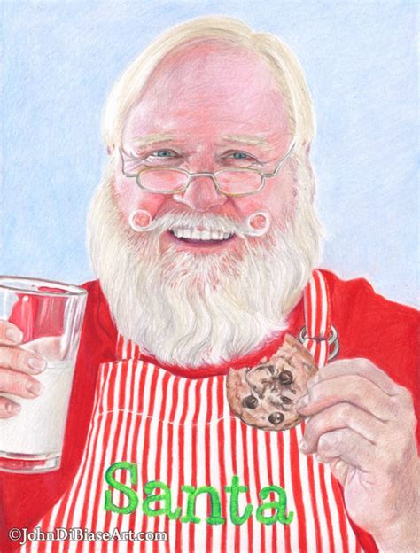 Freehand Colored Pencil And Marker Santa Claus Commission The Artwork