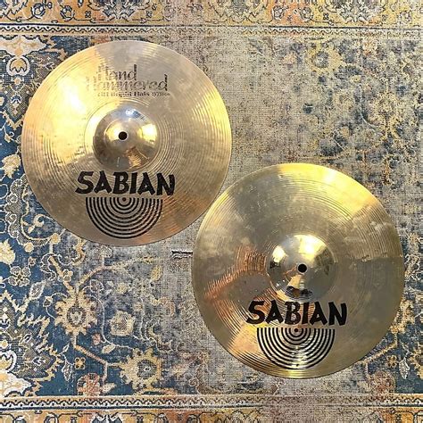 Sabian 13 HH Hand Hammered Bright Hi Hat Cymbals Pair Reverb