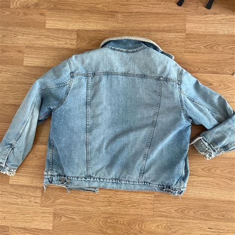 Vintage Levi Sherpa Lined Denim Jacket This Jacket Depop