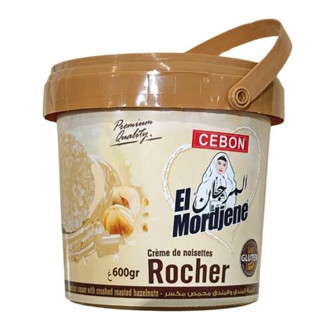 Crème de Noisettes Rocher 600 gr El Mordjene Perle Dorée