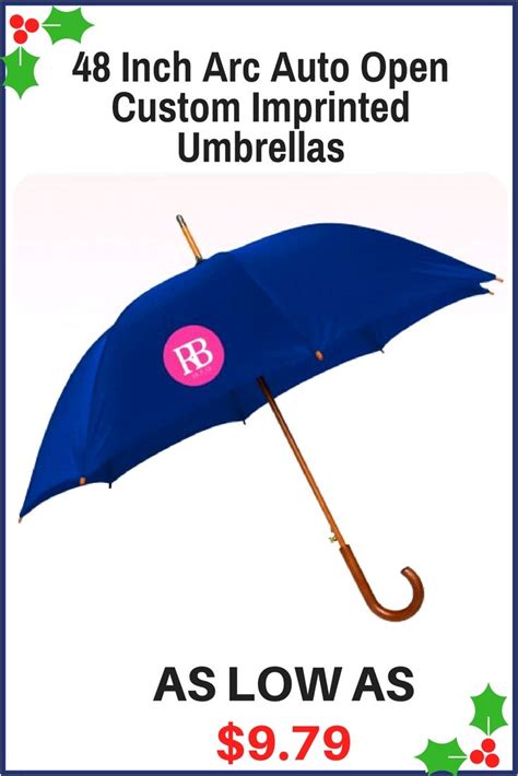 48 Inch Arc Auto Open Custom Imprinted Umbrellas Custom Standard