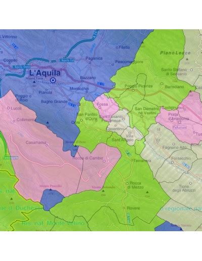 Mappa Stradale Con Comuni Della Provincia Di L Aquila Pdf