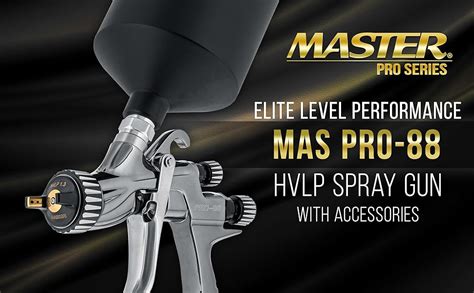 Master Elite Performance PRO 88 Series HVLP Spray Gun With 1 3mm Tip