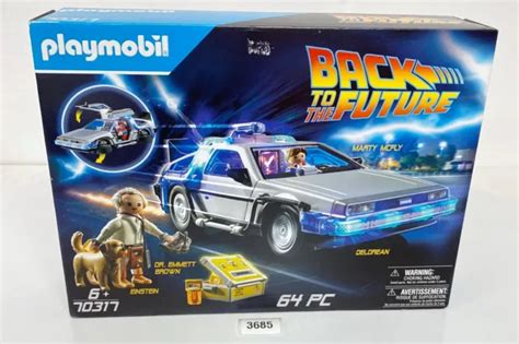 PLAYMOBIL BACK TO The Future Delorean 70317 64 Piece With Doc Brown And