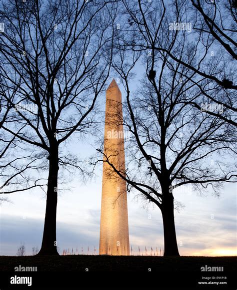 Washington Monument Silhouette Hi Res Stock Photography And Images Alamy