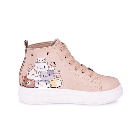 Ripley ZAPATILLAS BOTINES NIÑA PIAZZA NUDE LIA CASUAL