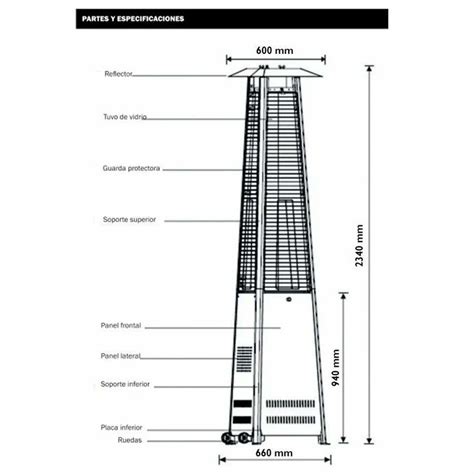 Calefactor Piramide a Gas Lüsqtoff JK 1010