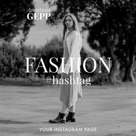 Fashion Black White Instagram Promo Post Postermywall