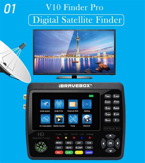 V Finder Pro Combo Dvbs S S X T T H Meter Sat Finder Support Hd