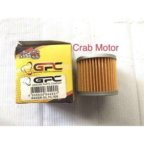 Gpc Oil Filter Raider J Raider 150 Skydrive Smash Gixxer Gsx 150 Shopee Philippines