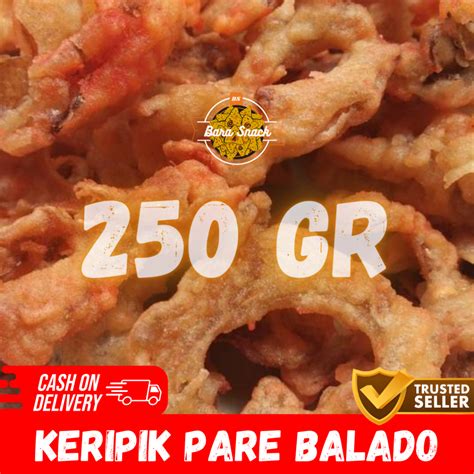 Jual Gr Keripik Pare Pedas Balado Cap Putra Mahkota Premium