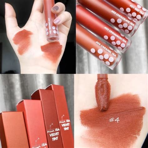 Son Kem Lì Romand Milk Tea Velvet Tint H A Store Skin Beauty Cosmetics