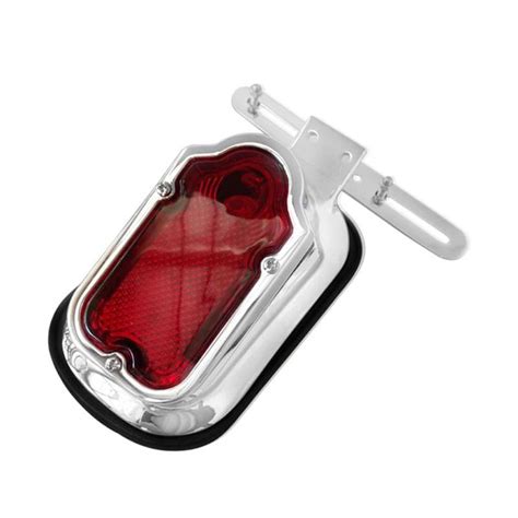 Motorcycle Chrome Red Tombstone Brake Tail Light Signal For Walmart