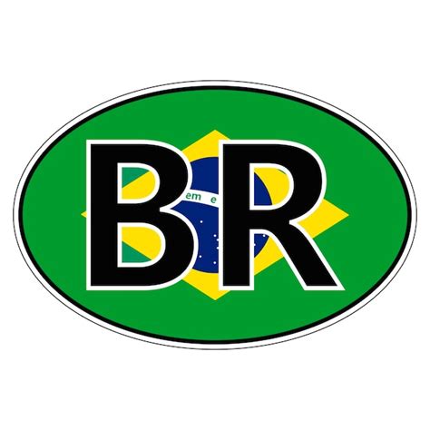 Adesivo Na Bandeira Do Carro Da Rep Blica Federativa Do Brasil Vetor