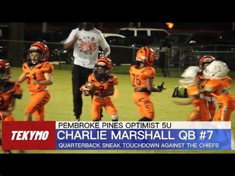 P P O U Qb Charlie Marshalls First Ever Touchdown Youtube