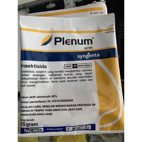 Jual Insektisida Plenum Wg Gram Shopee Indonesia