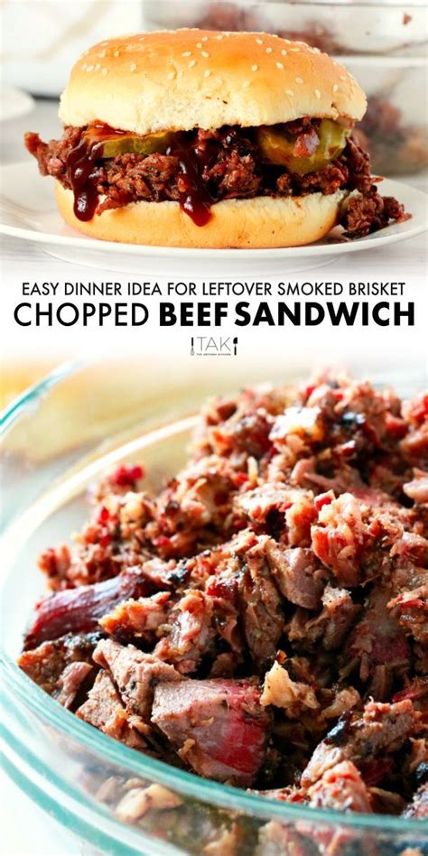 Chopped Beef Brisket Sandwiches The Anthony Kitchen Receta