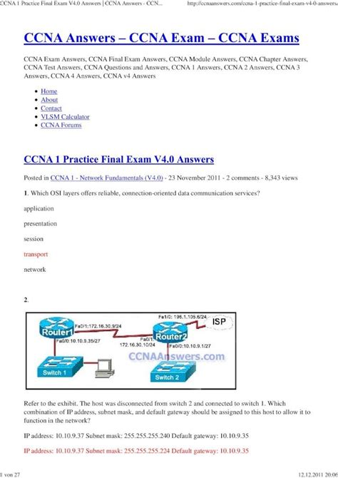 Pdf Ccna Practice Final Exam V Dokumen Tips