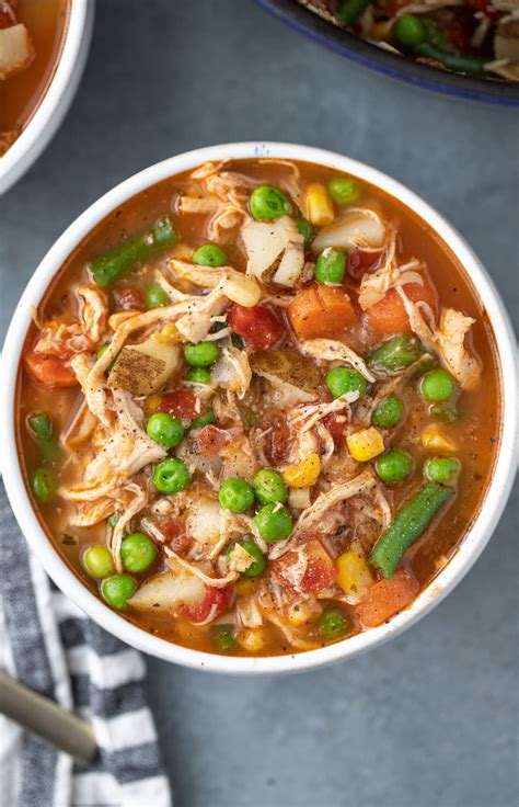 Chicken Veggie Soup The Clean Eating Couple