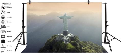 Buy Aofoto X Ft Christ The Redeemer Backdrop Corcovado Brazil Famous