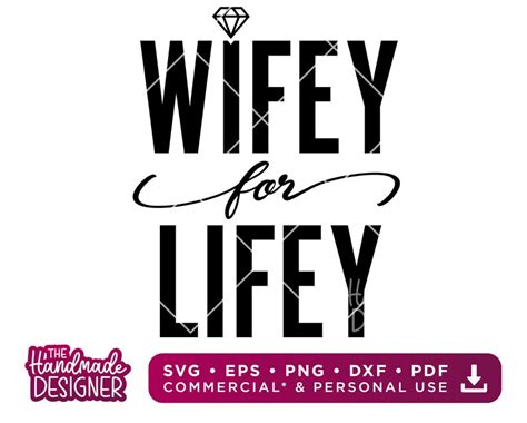 Wifey For Lifey Svg Bride To Be Svg Shirt Design Just Etsy