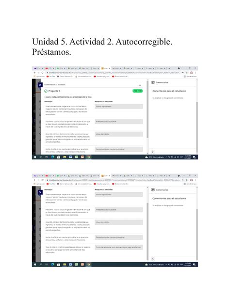 Unidad Actividad Autocorregible Pr Stamos Administracion