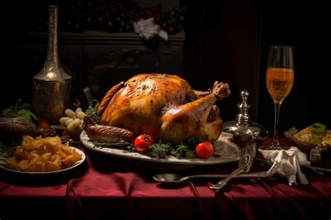 Premium Ai Image Ensaimadas Christmas Dinner Food Photography