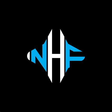 Nhf Letter Logo Creative Design With Vector Graphic 8145371 Vector Art