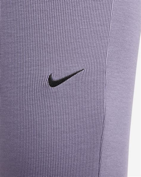 Nike Sportswear Chill Knit Womens Tight Mini Rib Flared Leggings Nike Se