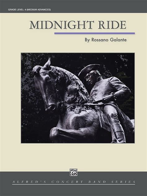 Midnight Ride: Concert Band Conductor Score & Parts: Rossano Galante ...