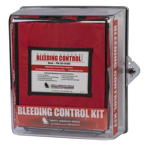 Public Access Bleeding Control Stations – 8-Pack Nylon