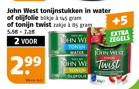 John West Tonijn In Blik Folder Aanbieding Bij Poiesz Details