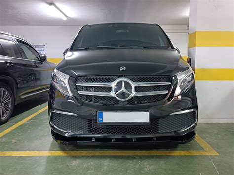 Front Splitter Mercedes V Class W Facelift Motordrome Design