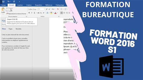Tp Travaux Pratiques Microsoft Word 2016 Partie 1 Youtube