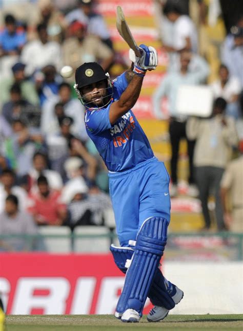 Virat Kohli Drives The Ball Through The Off Side ESPNcricinfo