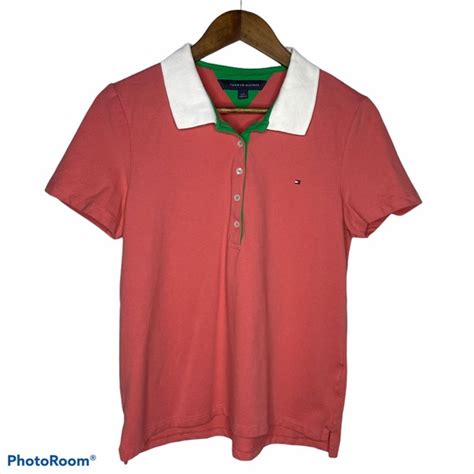 Tommy Hilfiger Tops Tommy Hilfiger Pink Polo Shirt Poshmark