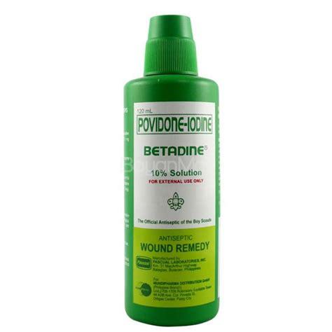 Betadine 10% Solution - Antiseptic / Wound Remedy 120ml