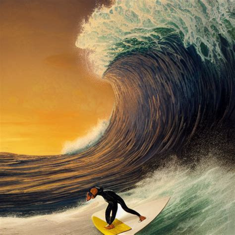 Stable Diffusion Prompt Obama Surfing The Biggest Wave Prompthero