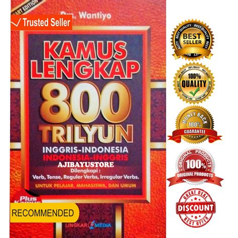 Jual Buku Kamus Bahasa Inggris Kamus Lengkap Trilyun Triliyun