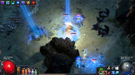 Path Of Exile Lightning Warp Build Lvl 75 Map Clear YouTube